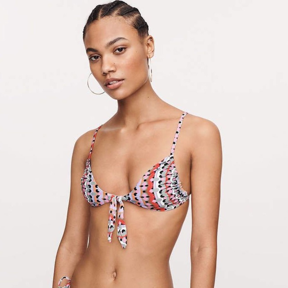 Onia x DVF Arabella String Bikini Triangle Top